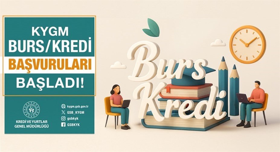 2025-2026 eğitim öğretim yılı için burs/kredi başvuruları başladı.